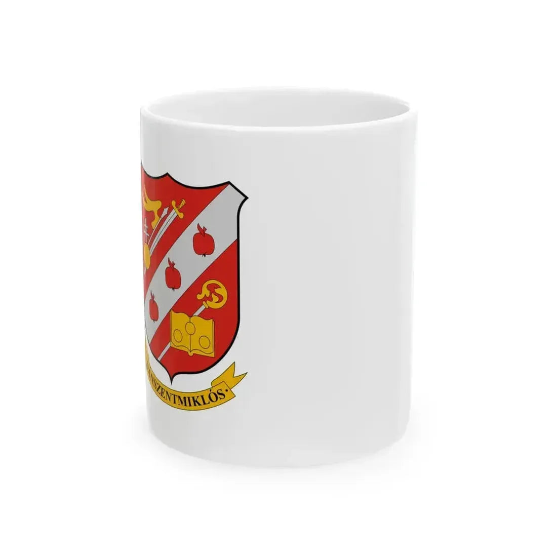 Flag of Danszentmiklos (Hungary) White Coffee Mug 11oz - Go Mug Yourself