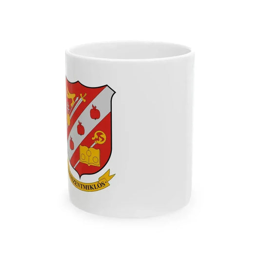 Flag of Danszentmiklos (Hungary) White Coffee Mug 11oz - Go Mug Yourself