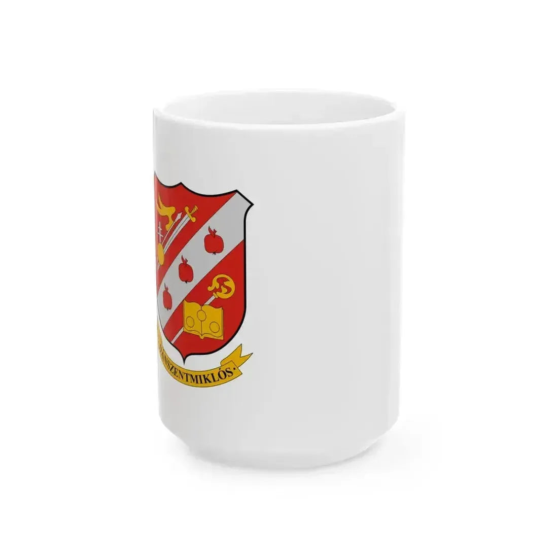 Flag of Danszentmiklos (Hungary) White Coffee Mug 15oz - Go Mug Yourself