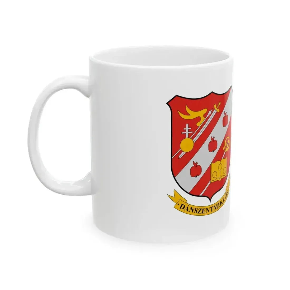 Flag of Danszentmiklos (Hungary) White Coffee Mug - Go Mug Yourself