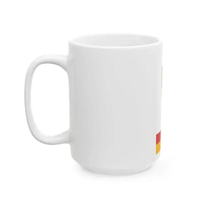 Flag of Danszentmiklos vertical (Hungary) White Coffee Mug - Go Mug Yourself