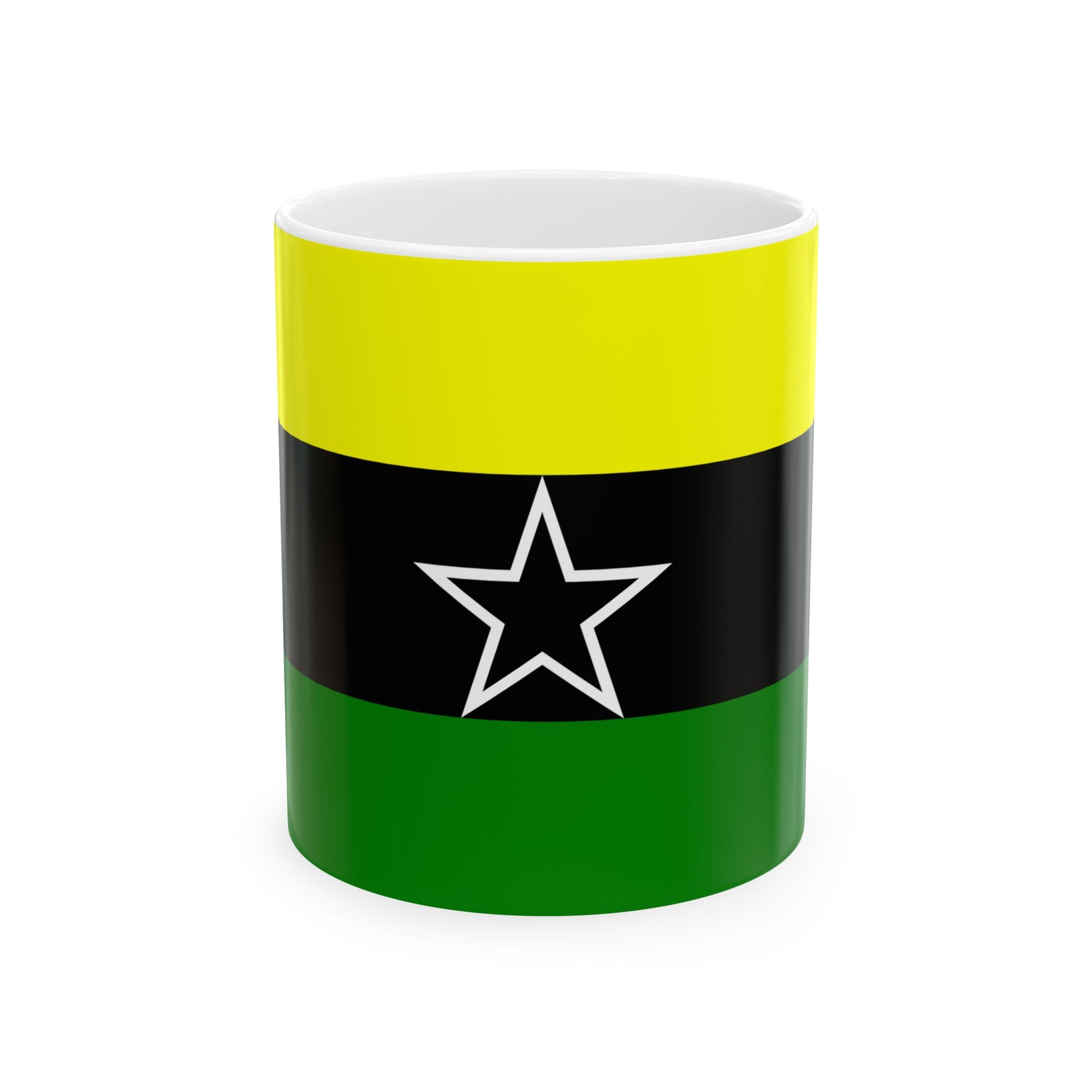 Flag of Dar El Kuti Republic (Central African Republic) White Coffee Mug-11oz-Go Mug Yourself