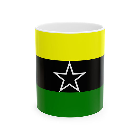 Flag of Dar El Kuti Republic (Central African Republic) White Coffee Mug-11oz-Go Mug Yourself