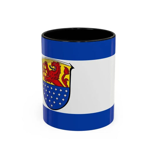 Flag of Darmstadt Dieburg Germany - Accent Coffee Mug 11oz Black - Go Mug Yourself