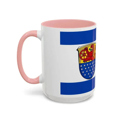 Flag of Darmstadt Dieburg Germany - Accent Coffee Mug - Go Mug Yourself