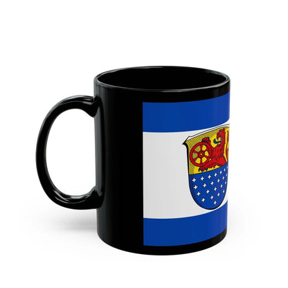 Flag of Darmstadt Dieburg Germany - Black Coffee Mug-Go Mug Yourself