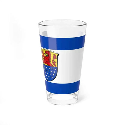 Flag of Darmstadt Dieburg Germany - Pint Glass 16oz 16oz - Go Mug Yourself