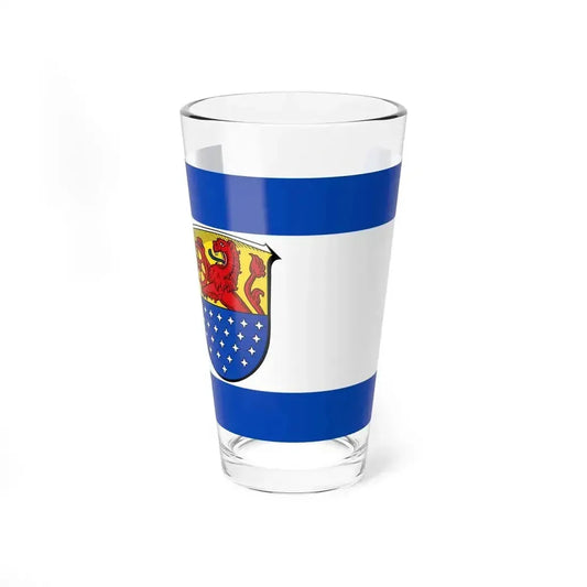Flag of Darmstadt Dieburg Germany - Pint Glass 16oz 16oz - Go Mug Yourself