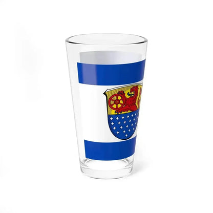 Flag of Darmstadt Dieburg Germany - Pint Glass 16oz - Go Mug Yourself