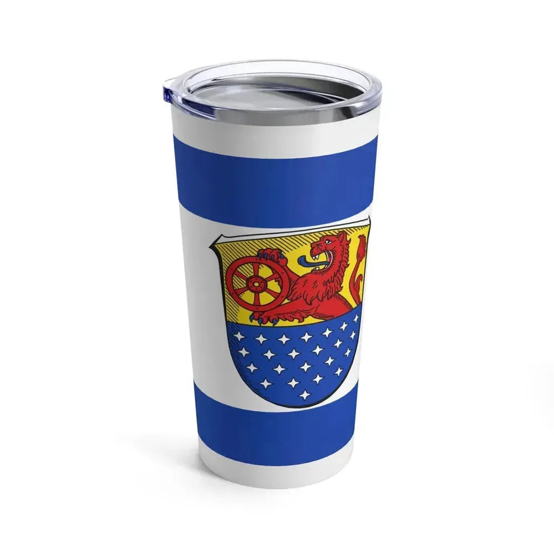 Flag of Darmstadt Dieburg Germany - Tumbler 20oz - Go Mug Yourself