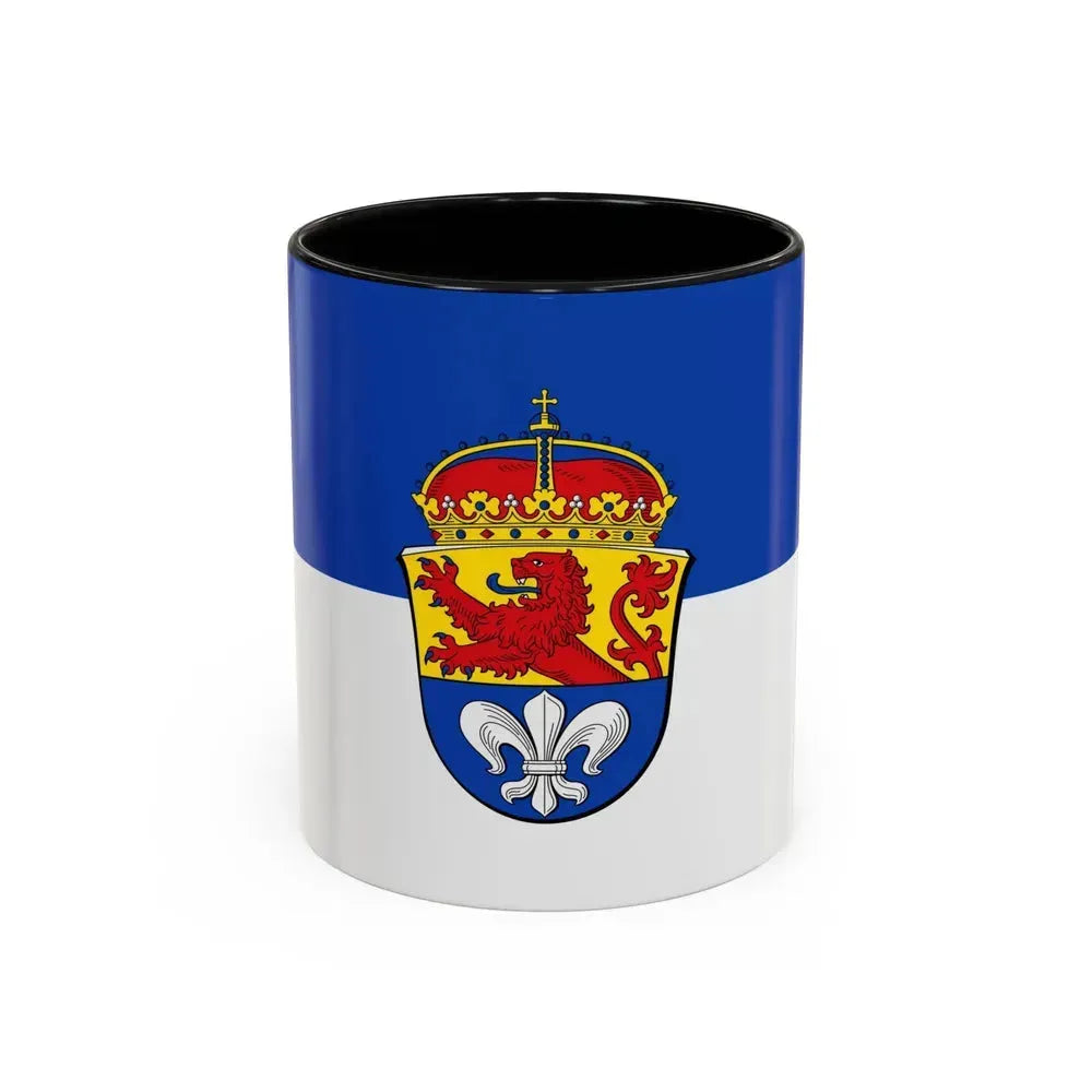 Flag of Darmstadt Germany - Accent Coffee Mug 11oz Black - Go Mug Yourself