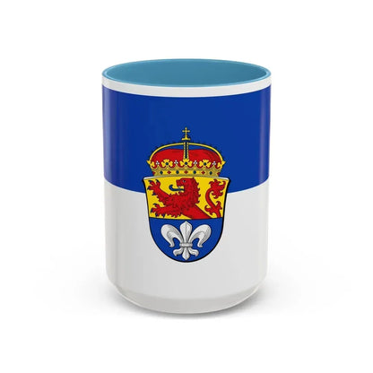 Flag of Darmstadt Germany - Accent Coffee Mug 15oz Light Blue - Go Mug Yourself
