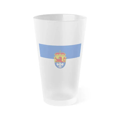 Flag of Darmstadt Germany - Frosted Pint Glass 16oz 16oz Frosted - Go Mug Yourself