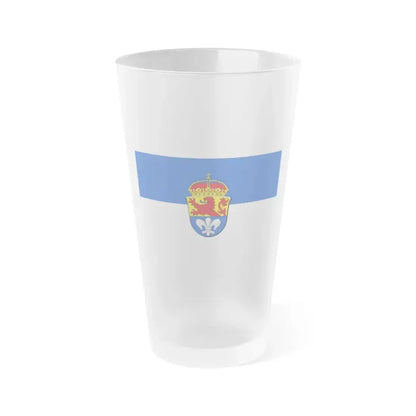 Flag of Darmstadt Germany - Frosted Pint Glass 16oz 16oz Frosted - Go Mug Yourself