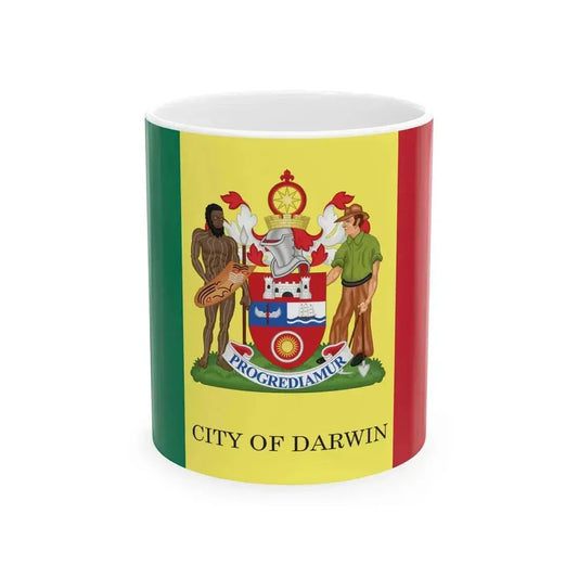 Flag of Darwin (Australia) White Coffee Mug 11oz - Go Mug Yourself