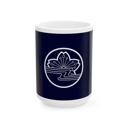 Flag of Date Hokkaido (Japan) White Coffee Mug 15oz - Go Mug Yourself