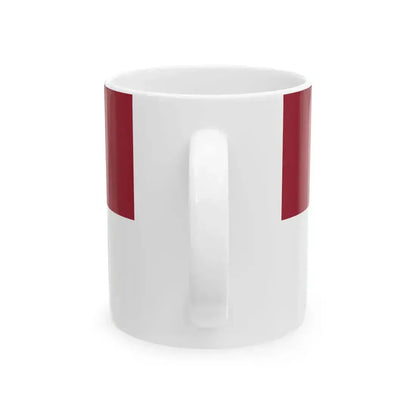 Flag of Daugavpils (Latvia) White Coffee Mug - Go Mug Yourself