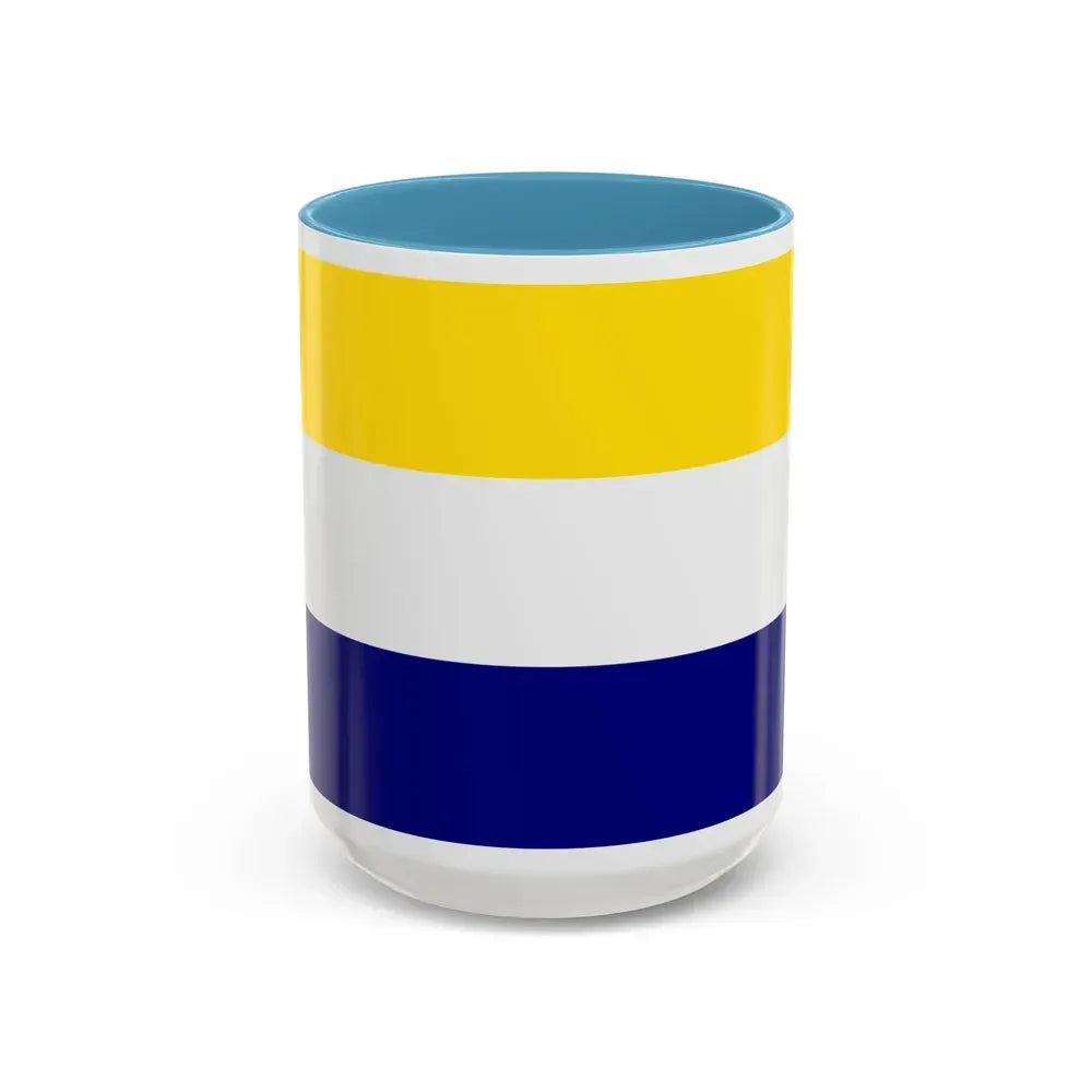 Flag of Daule Ecuador - Accent Coffee Mug 15oz Light Blue - Go Mug Yourself