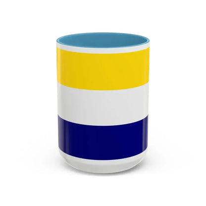 Flag of Daule Ecuador - Accent Coffee Mug 15oz Light Blue - Go Mug Yourself