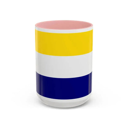 Flag of Daule Ecuador - Accent Coffee Mug 15oz Pink - Go Mug Yourself