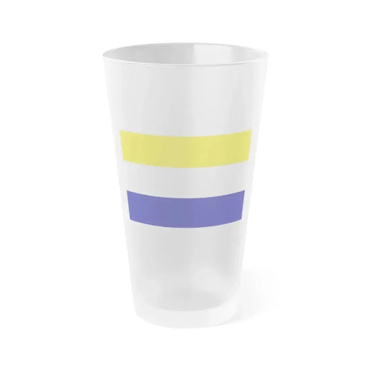 Flag of Daule Ecuador - Frosted Pint Glass 16oz 16oz Frosted - Go Mug Yourself