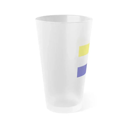 Flag of Daule Ecuador - Frosted Pint Glass 16oz - Go Mug Yourself
