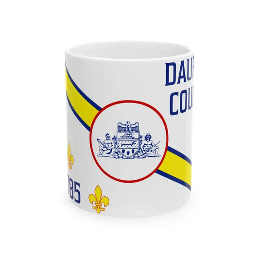 Flag of Dauphin County Pennsylvania (United States) White Coffee Mug 11oz - Go Mug Yourself