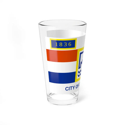 Flag of Davenport Iowa (United States) Pint Glass 16oz - Go Mug Yourself
