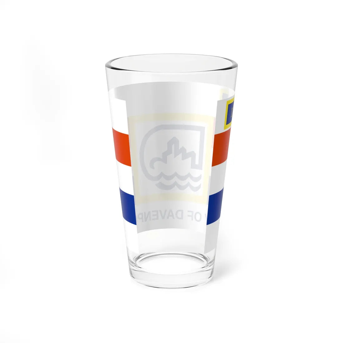 Flag of Davenport Iowa (United States) Pint Glass 16oz - Go Mug Yourself