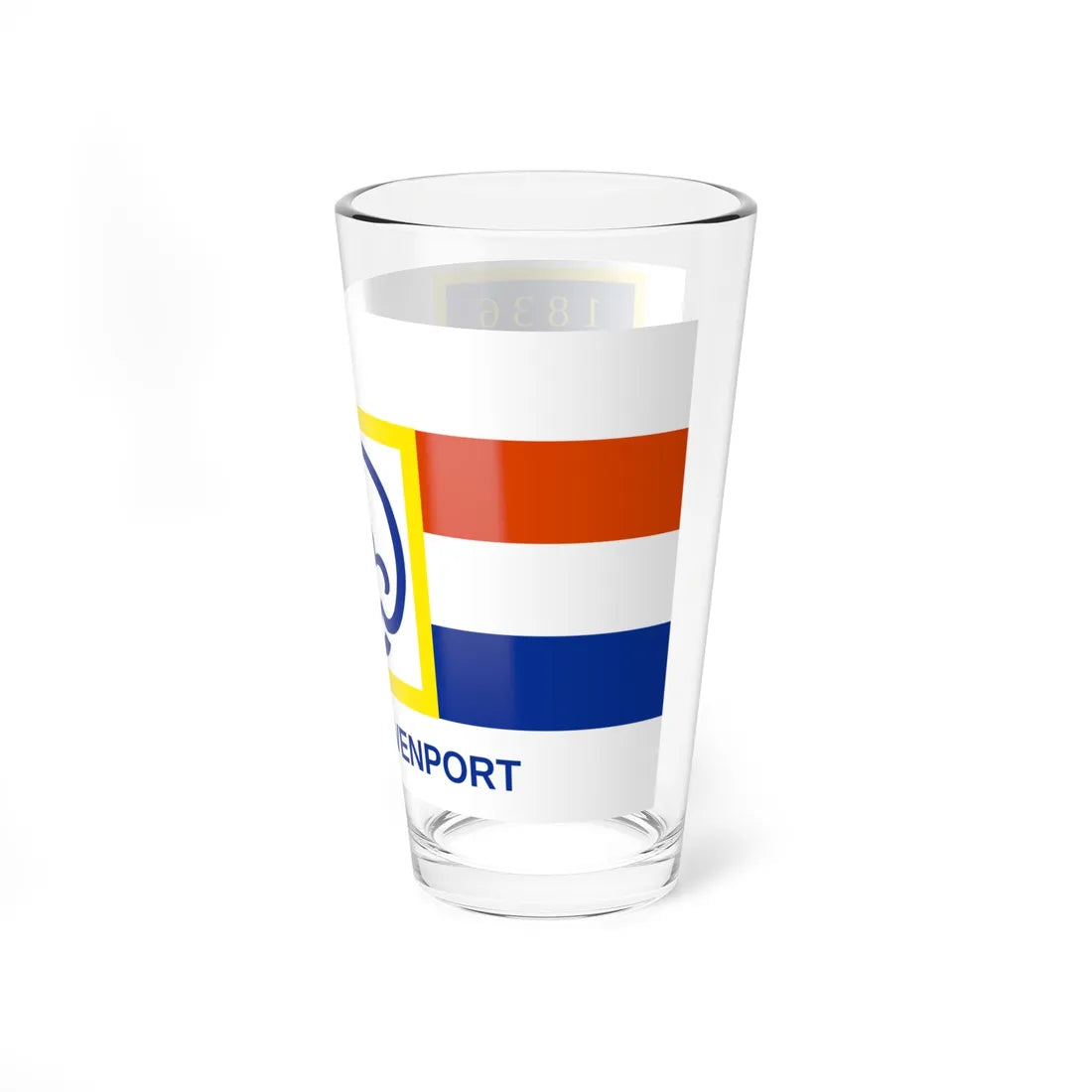 Flag of Davenport Iowa (United States) Pint Glass 16oz - Go Mug Yourself