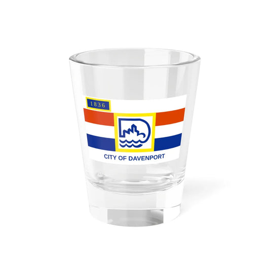 Flag of Davenport Iowa (United States) Shot Glass 1.5oz 1.5oz - Go Mug Yourself