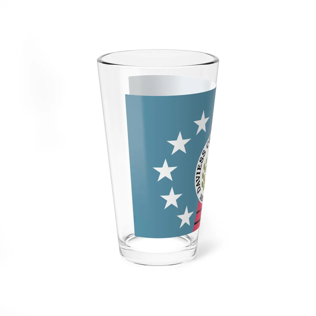 Flag of Daviess County Indiana (India) Pint Glass 16oz - Go Mug Yourself