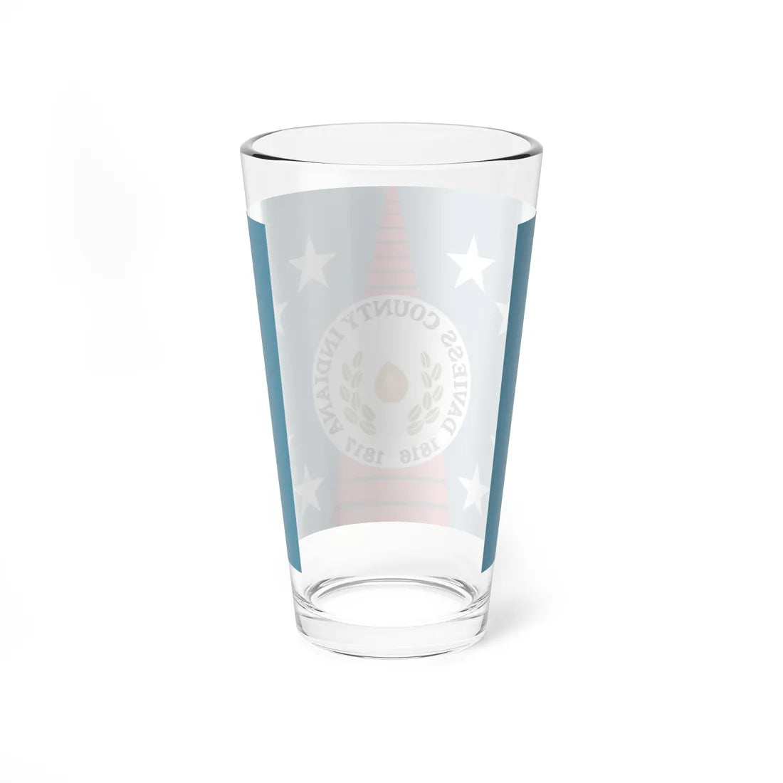 Flag of Daviess County Indiana (India) Pint Glass 16oz - Go Mug Yourself
