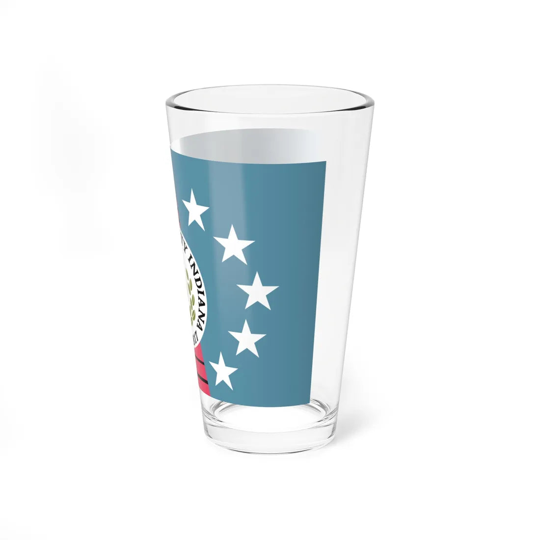 Flag of Daviess County Indiana (India) Pint Glass 16oz - Go Mug Yourself