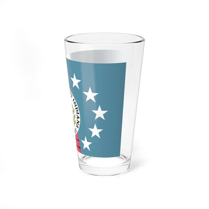 Flag of Daviess County Indiana (India) Pint Glass 16oz - Go Mug Yourself