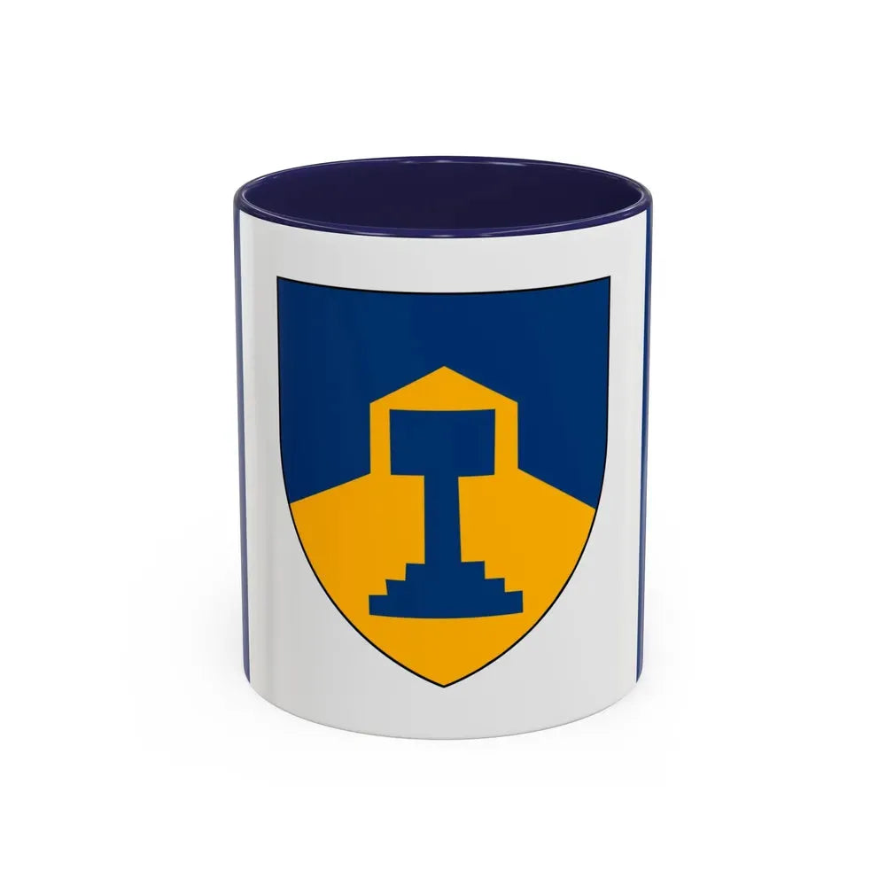 Flag of Dawson Creek British Columbia Canada - Accent Coffee Mug 11oz Navy - Go Mug Yourself