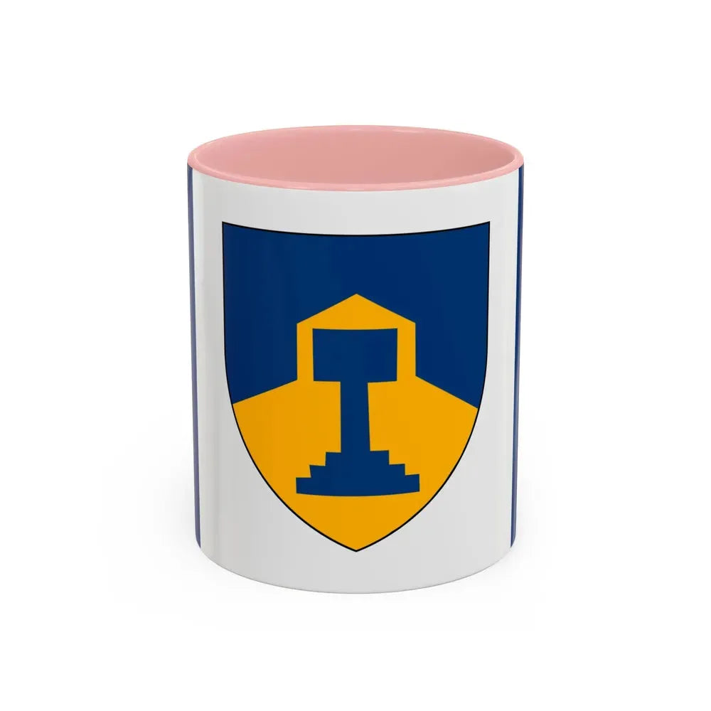 Flag of Dawson Creek British Columbia Canada - Accent Coffee Mug 11oz Pink - Go Mug Yourself