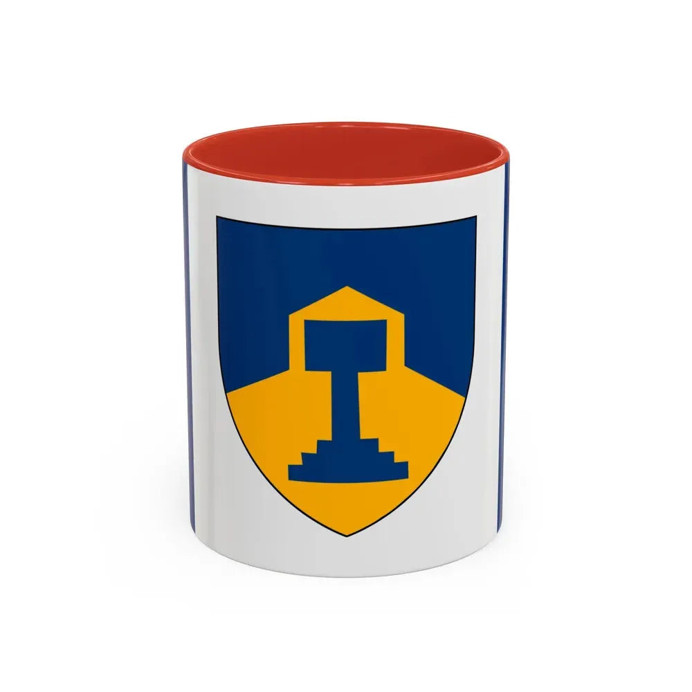 Flag of Dawson Creek British Columbia Canada - Accent Coffee Mug 11oz Red - Go Mug Yourself