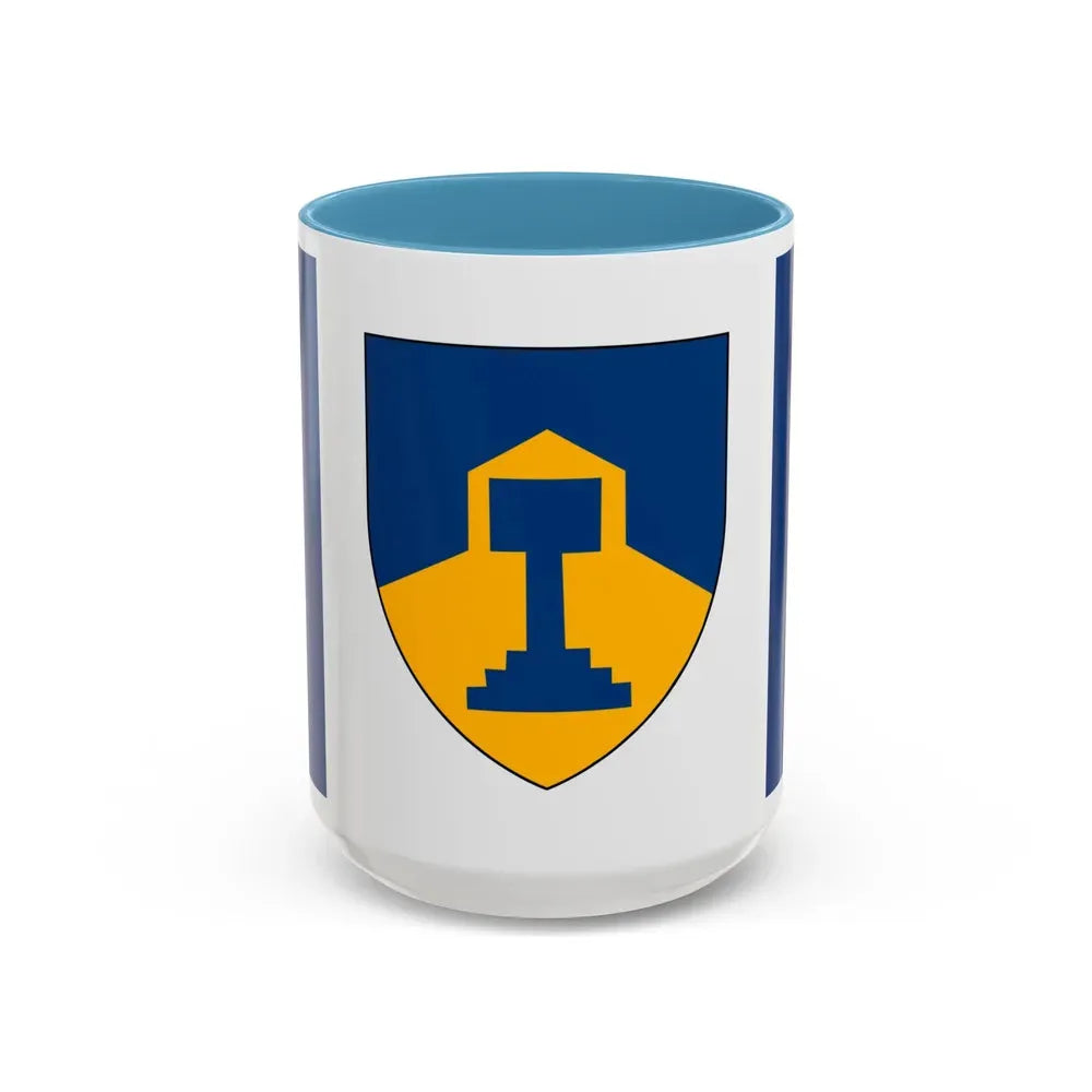 Flag of Dawson Creek British Columbia Canada - Accent Coffee Mug 15oz Light Blue - Go Mug Yourself