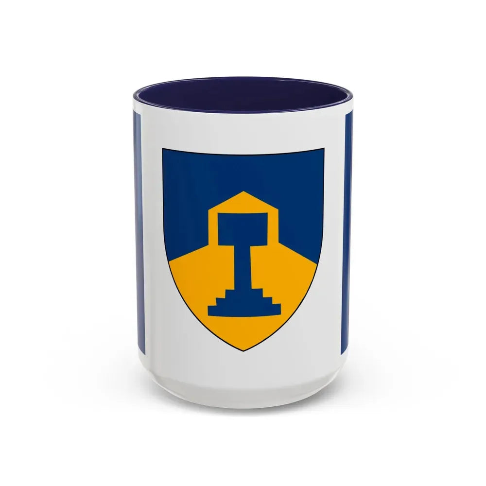Flag of Dawson Creek British Columbia Canada - Accent Coffee Mug 15oz Navy - Go Mug Yourself