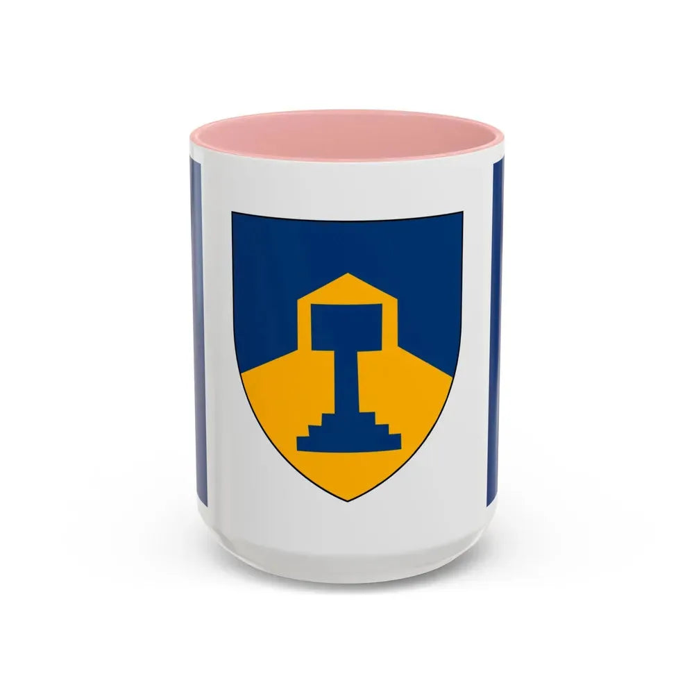 Flag of Dawson Creek British Columbia Canada - Accent Coffee Mug 15oz Pink - Go Mug Yourself