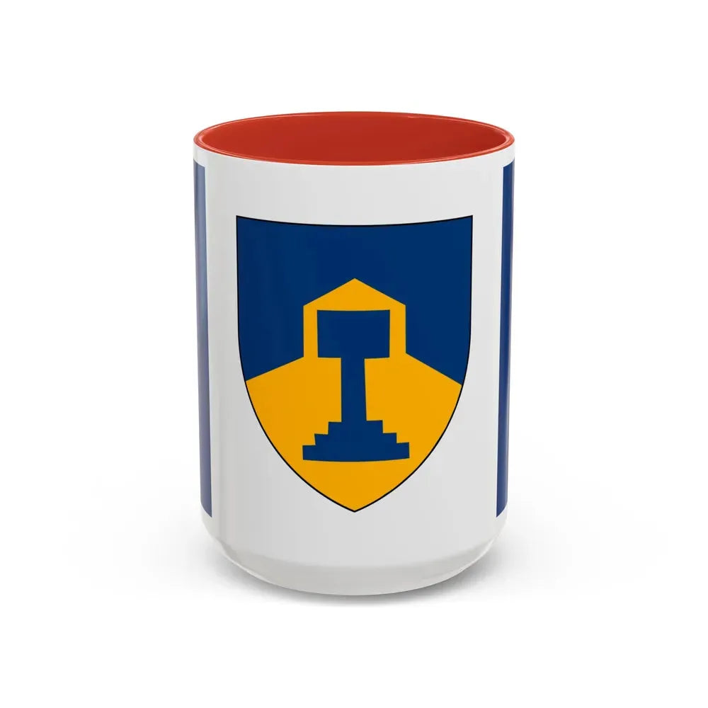 Flag of Dawson Creek British Columbia Canada - Accent Coffee Mug 15oz Red - Go Mug Yourself