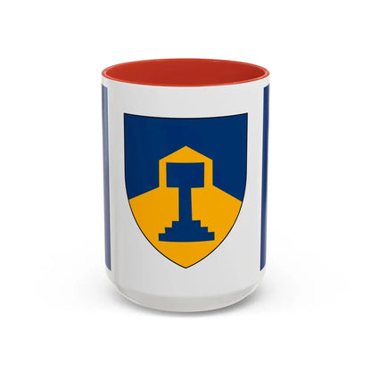 Flag of Dawson Creek British Columbia Canada - Accent Coffee Mug 15oz Red - Go Mug Yourself