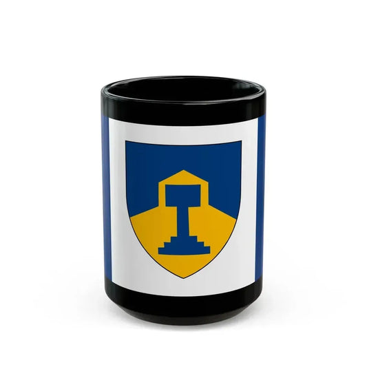 Flag of Dawson Creek British Columbia Canada - Black Coffee Mug 15oz - Go Mug Yourself