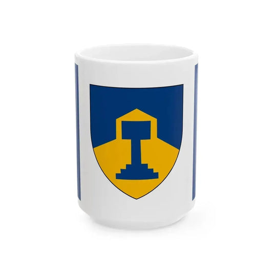 Flag of Dawson Creek British Columbia Canada - White Coffee Mug 15oz - Go Mug Yourself