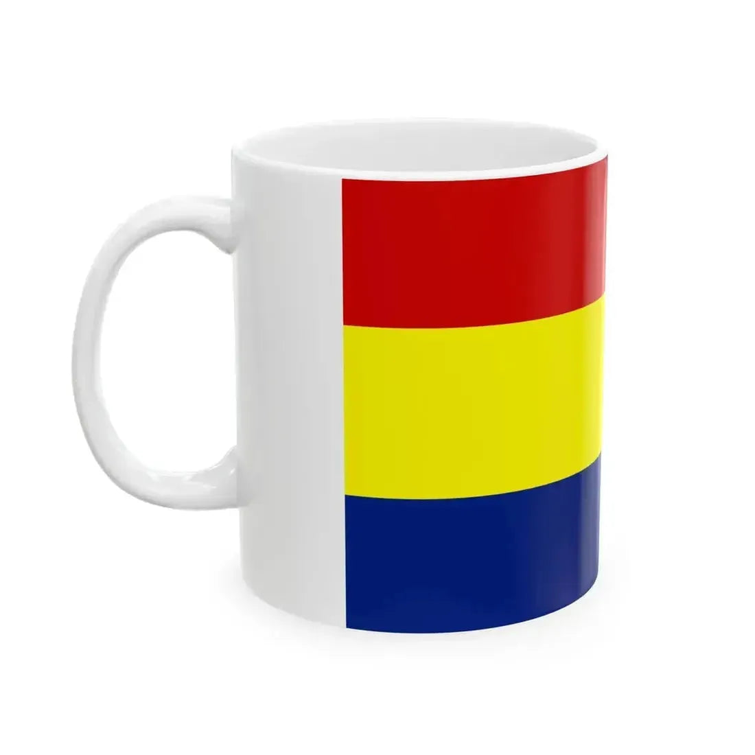 Flag of Dayak Besar (Indonesia) White Coffee Mug - Go Mug Yourself