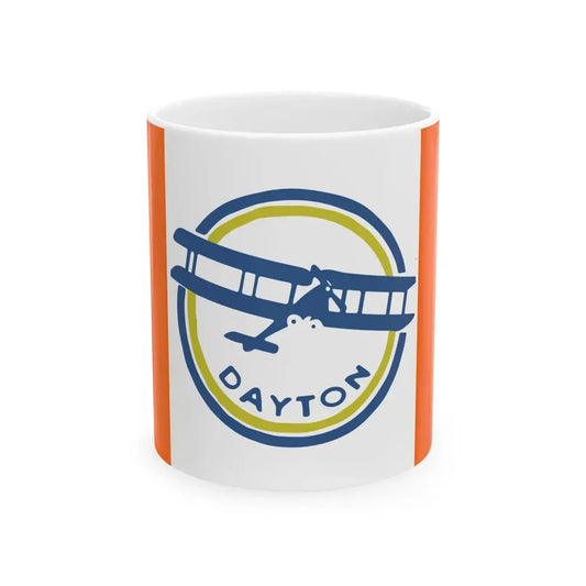 Flag of Dayton Ohio 1917-1958 (United States) White Coffee Mug 11oz - Go Mug Yourself