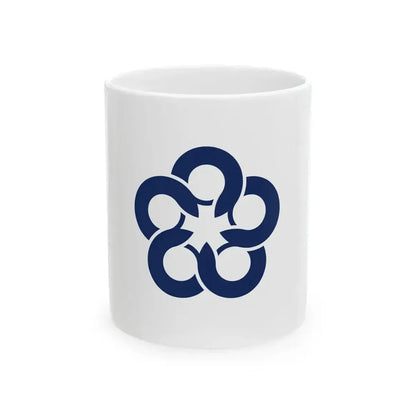 Flag of Dazaifu Fukuoka (Japan) White Coffee Mug 11oz - Go Mug Yourself