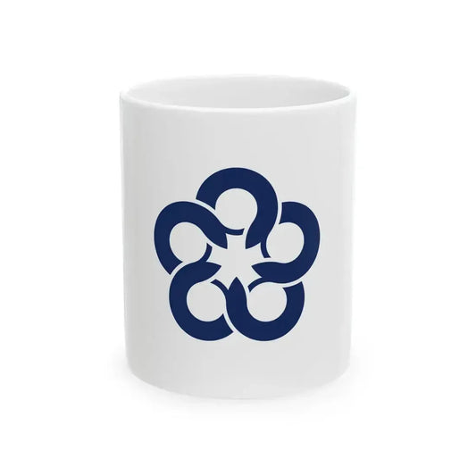 Flag of Dazaifu Fukuoka (Japan) White Coffee Mug 11oz - Go Mug Yourself