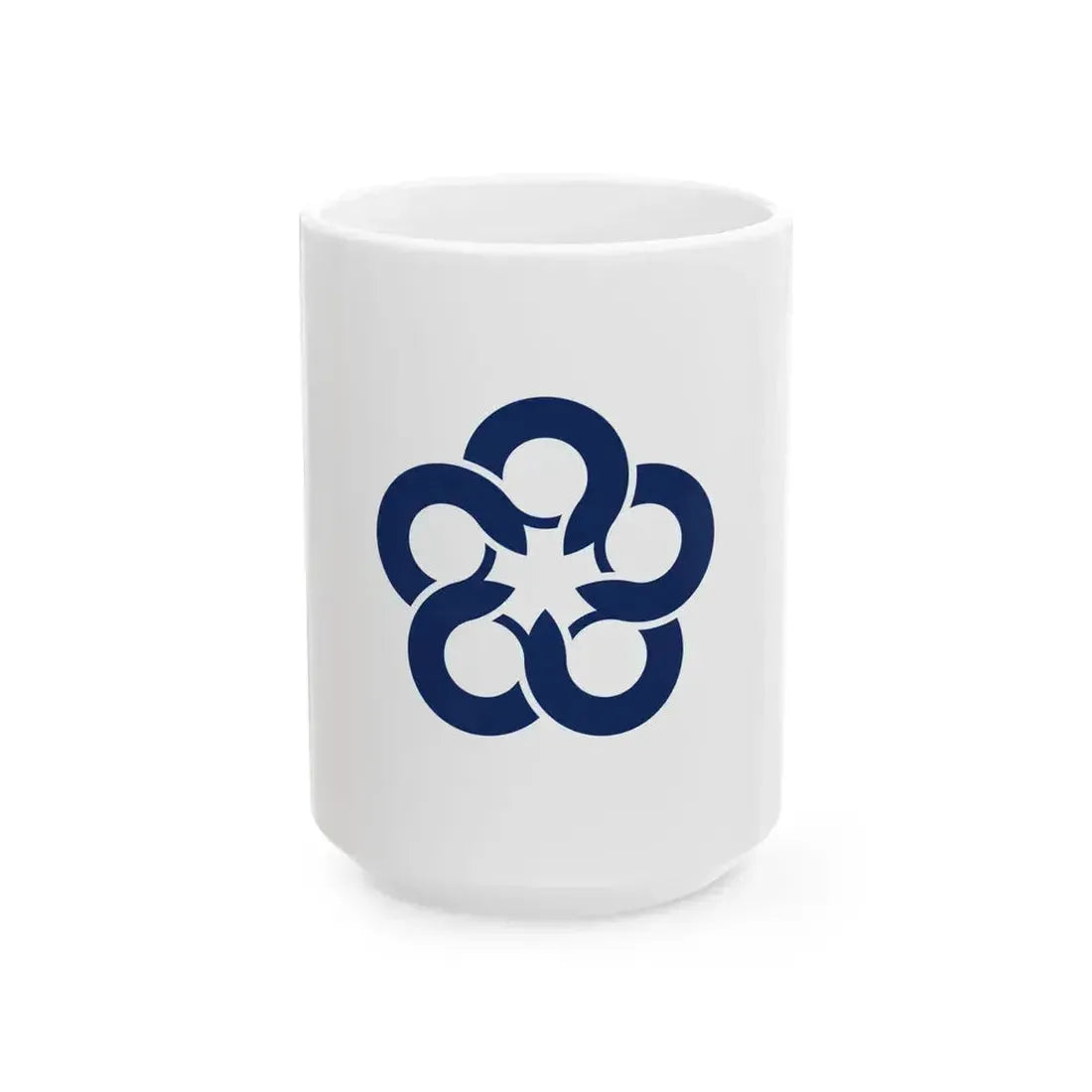 Flag of Dazaifu Fukuoka (Japan) White Coffee Mug 15oz - Go Mug Yourself